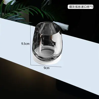 Diamond Design Toothbrush Holder Bathroom Storage Set - 7