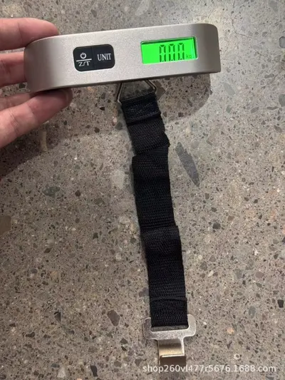 Almanya yüksek hassasiyetli taşınabilir elektronik terazi ev tipi mini hassas askılı tartı bavul gram terazi balık tartısı kargo - 8