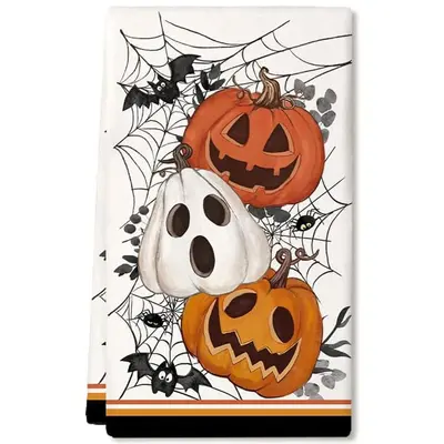 Halloween-Geschirrtuch, saugfähig, als Geschenktuch - 9