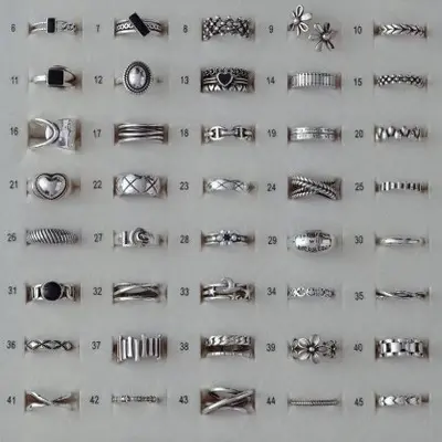 Lanzi beliebter Ring aus Thai-Silber für Damen, minimalistisches Design, vielseitig kombinierbar, stapelbar, 925er Silberschmuck