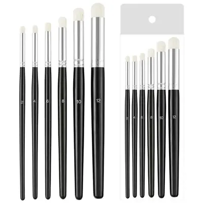 6-piece art brush set, wool - 5