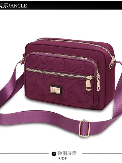 Neue Stil-Crossbody-Tasche zum Ausgehen, große Tasche für Einzelhandelstische, leichte Luxus-Kleinquadrat-Tasche, französische Kleinreisetasche, modische Oxford-Stoff-wasserdichte Geldbörse