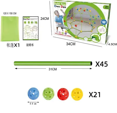 DIY-Perlen-Spielzeugzelt-Bausatz für Kinder - 11