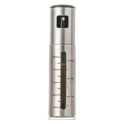 Oil spray bottle push type spray glass oil bottle kitchen home barbecue stainless steel oil spray bottle oil spray pot summer