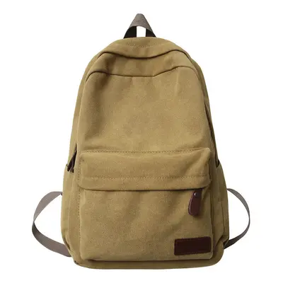 Canvas backpack, Japanese style, large capacity, durable, student - 8