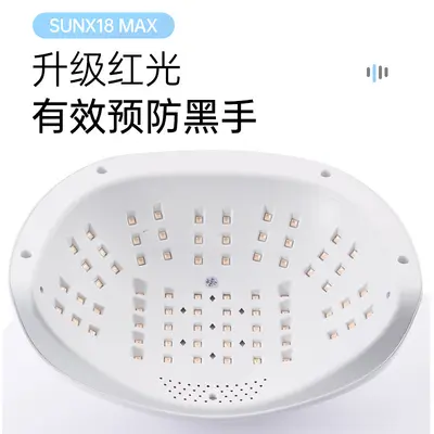 Red Light SUNX18 Dual Hand Nail Machine Phototherapy Lamp 320W High Power Fast Drying Gel Adhesive Nail Curing Lamp
