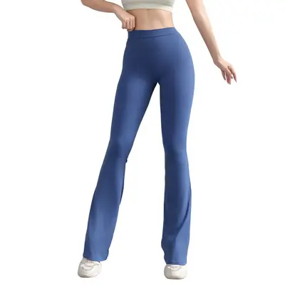 Back V Peach Lift Yoga Flare Pants, Bare-Feel, Quick-Dry - 6