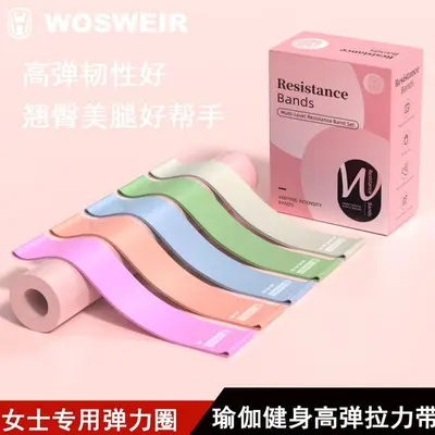Yoga Resistance Band for Back and Shoulder Stretching at Home - 1