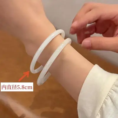 Çıngıraklı cam bilezik, eski tarz tasarım, kelebek deseni - 10