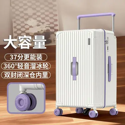 Multifunctional Trolley Suitcase, Large Capacity Combination Lock, Five-Wheel Student Case - 7