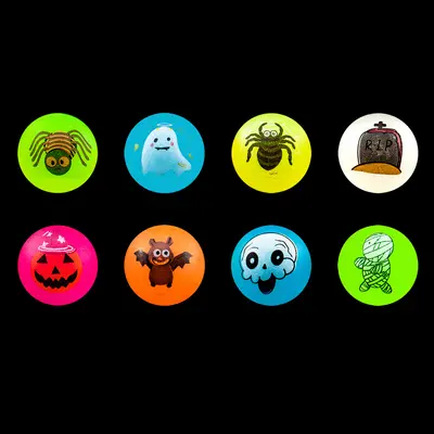 Leuchtender Halloween-Springball mit Augapfel, flauschig, Partygeschenk - 9
