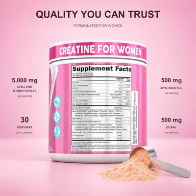 Kreatinpulver für Frauen, Fitness- und Sportnahrungsergänzungsmittel