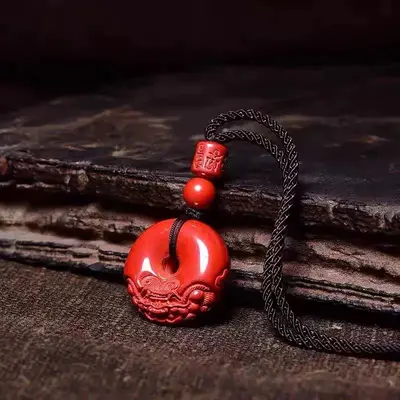 Cinnabar Pixiu pendant high-content crystal purple gold - 9