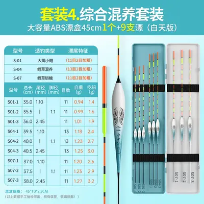 Day and Night Fishing Float Set, High Sensitivity, With Box - 9