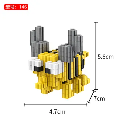 6 mm Böcek Yapı Blokları Seti, Çocuklar İçin Eğitici Oyuncak - 7