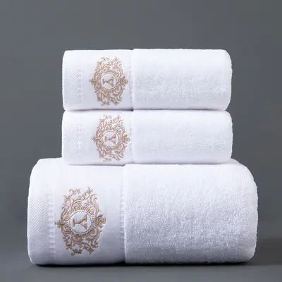 Pure cotton bath towel thickened hotel luxury set - 10