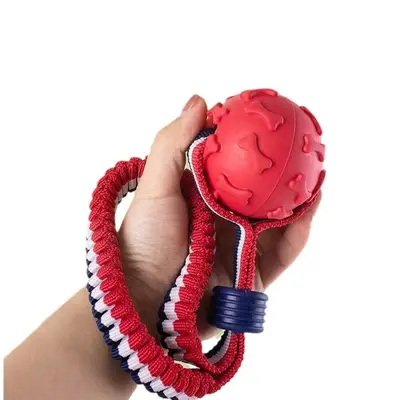 Interactive Rope Ball Dog Toy for Large Breeds, Golden Retriever, German Shepherd - 5
