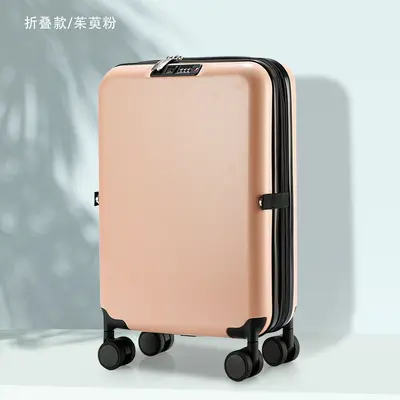 Foldable Lightweight Carry-On Suitcase, Expandable Men's Trolley - 8
