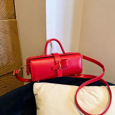 Damen-Zylindertasche im Nischendesign, Umhängetasche - 12