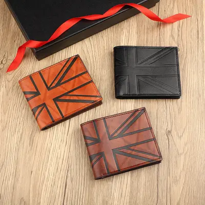 Men's Short Wallet with Embossed Mi Pattern, Large Capacity - 3
