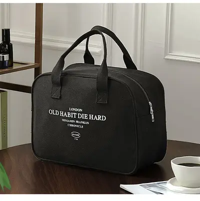 Women's Large-Capacity Canvas Travel Bag, Lightweight - 7