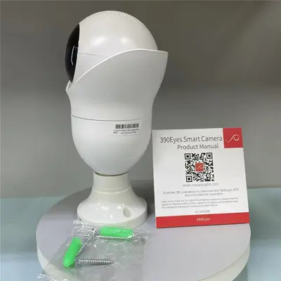 Lamba tipi 1080p 5G WiFi kamera, 360° akıllı takip - 5