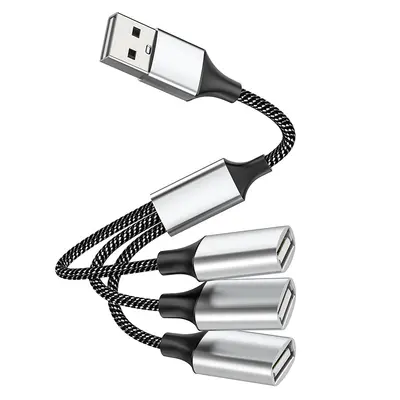 USB Type-C hub, 1 den 4 bağlantıya şarj ayırıcı adaptör