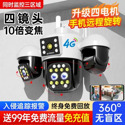 Smart camera, mobile remote monitoring, 360° night vision