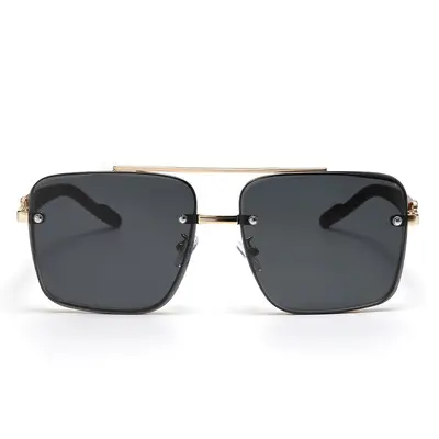 Men's HD Polarized Pilot Sunglasses, Retro Toad Style - 3