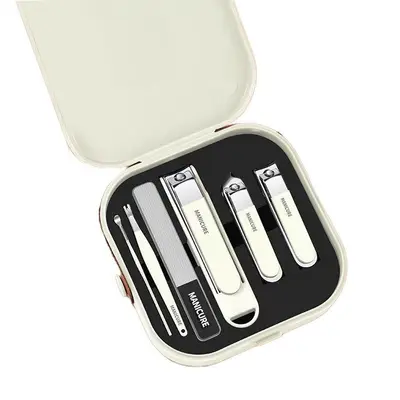 Nagelknipser-Set mit Spritzschutz und Transporttasche - 12
