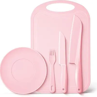 Children's plastic knife set, early learning, cake and fruit cutting - 11