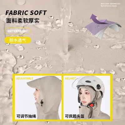Raincoat for electric vehicles and motorcycles, full-body protection, unisex - 3