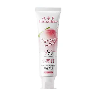 Peach Flavor Double-Effect Toothpaste with Baking Soda, Whitening - 6