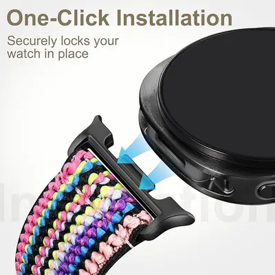 Elastic Strap Nylon Loop Watch Band for Samsung Galaxy Watch8/8 Classic Watch Strap