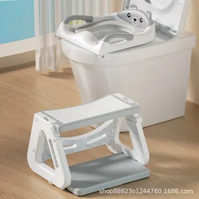 Men's and Women's Toilet Seat Toilet Potty for Babies Step Stool Children's Ladder Frame Children's Toilet Seat 3-in-1