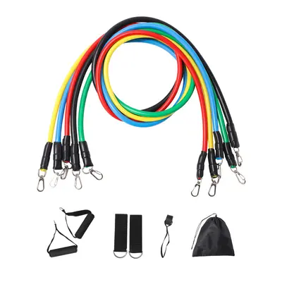11-Piece Fitness Resistance Band Set, Adjustable - 6