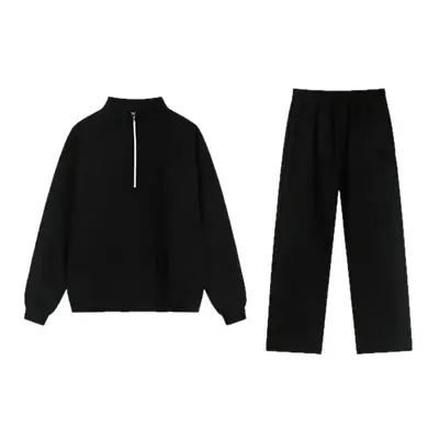 Hooded Reflective Sports Sweatshirt, Zip, Loose Fit
