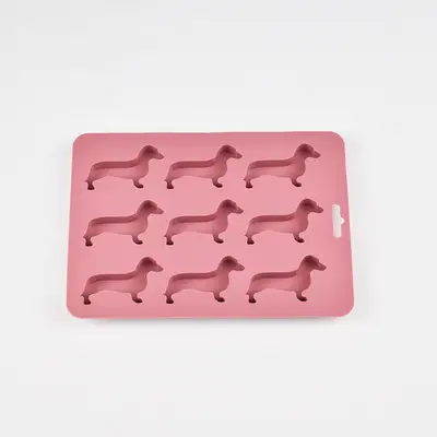 Eiswürfelform Silikon Lebensmittelqualität Hunde-Eiswürfelform Folie selbstgemachte Eiscreme Gelee Hausdruck Eiskiste Eiskugel - 8