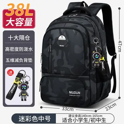 Middle School Backpack, Large Capacity, Spine Support - 7