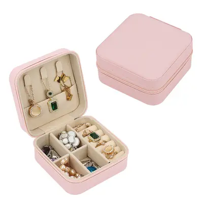 Tragbare Schmuckschatulle über Grenzen hinweg, Mini-Schmuckspeicherbox, kompakte Reise-Schmuck-Verpackungsbox für Ringe - 8