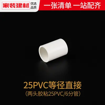 PVC Straight Pipe Fittings for Water Supply, Sizes 20/25/32/40/50/63/75 - 8
