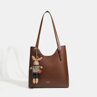 Damen-Tote-Bag mit großem Fassungsvermögen, Eimertasche für Herbst und Winter - 7