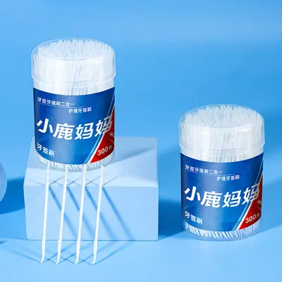Plastic toothpicks, 300-piece, double-headed spike shape - 8