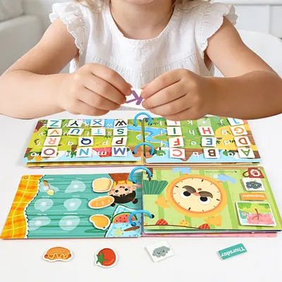 Children's Busy Book, Quiet Book, Early Learning Logic Toy