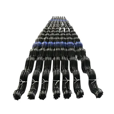 Black greenhouse film fixing spring clip, wind-resistant