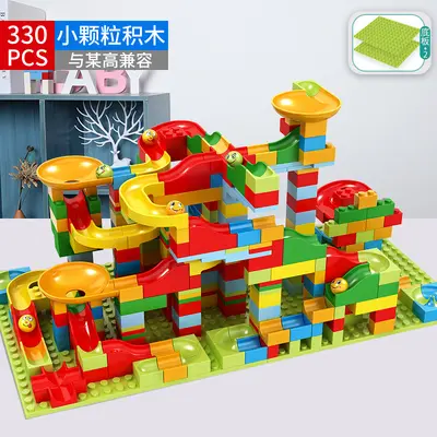 Intelligence Toy for Boys Aged 3-6, Small Parts Building Blocks with Slide - 8