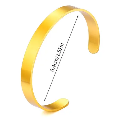 C-förmiges Titanstahl-Armband, Edelstahl, DIY