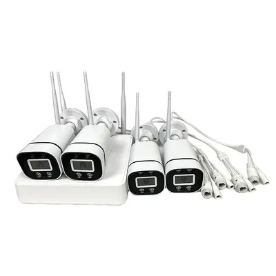 Tuya graffiti wifi paketi kablosuz akıllı 2 milyon yüksek çözünürlüklü 4 yönlü NVR paketi ağ gözetim kamerası