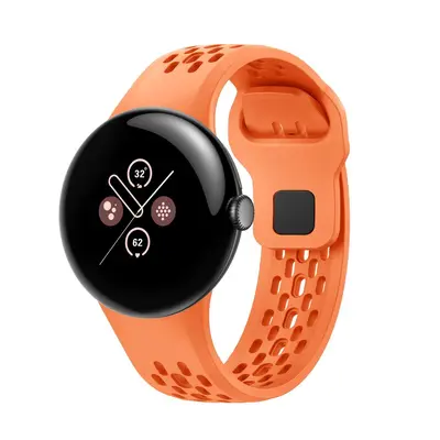 Breathable Hollow-Hole Silicone Watch Band for Google Pixel Watch 3/4 - 8