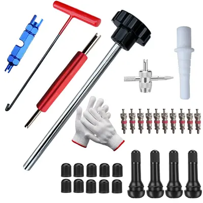 New valve installation tool kit, tire repair tool, valve removal tool, car tire valve removal and installation